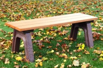 Recycled Plastic Outdoor Bench - 4 Ft - Great American Property