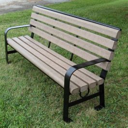 Park Bench | Recycled plastic Park Bench | Heavy Duty Recycled Plastic ...