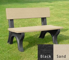 Park Bench - Landmark Park Bench - recycled plastic - OCC Outdoors ...