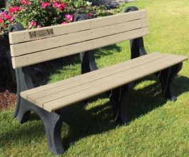 Memorial Park Bench - 6' Park Classic Memorial Bench With Laminate 