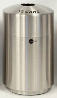 20-Gallon Stainless Steel Top Load Cans Recycle Bin