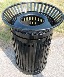 36-Gallon Colonial Trash Receptacle with Side Access