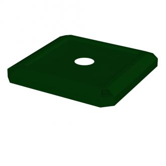 52 Gallon Square Flat 4 Inch Opening Trash Receptacle Lid