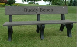 6 Foot Landmark Buddy Bench