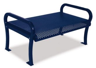 4 foot Lexington backless park bench with Thermoplastic Finish