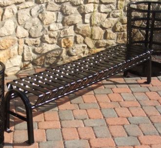 4 Foot Backless Bus Stop Bench