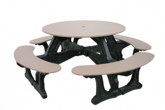 4 Seat Round Cantina Picnic Table