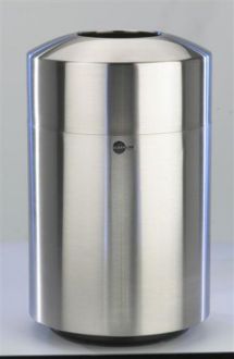 20-Gallon Stainless Steel Trash Receptacle