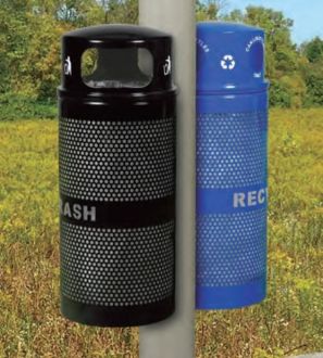 34-Gallon Trash and Recycling Receptacle