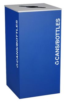 36-Gallon Modular Square Recycle Bin, Cans and Bottles
