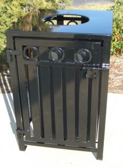 36-Gallon Square Recycling Receptacle