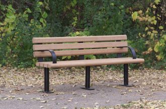 Anti-vagrant benches | Benches with center arm rest | Occoutdoors