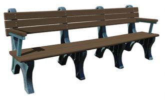 8 Foot Park Classic Bench with Arm Rest