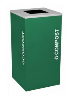 24-Gallon Modular Square Recycle Bin, Compost